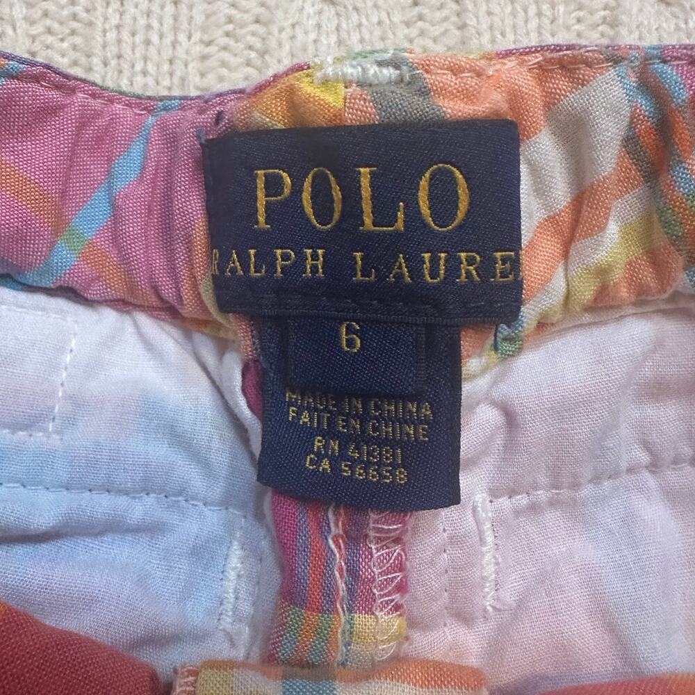 Polo Ralph Lauren Plaid Shorts sz 6 - Picture 6 of 9
